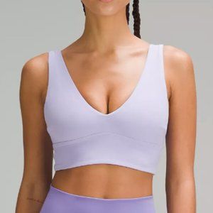 NWT Lululemon Align V-Neck Bra C/D Lilac Smoke